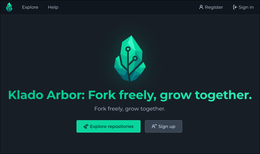 Screenshot of arbor.klado.dev
